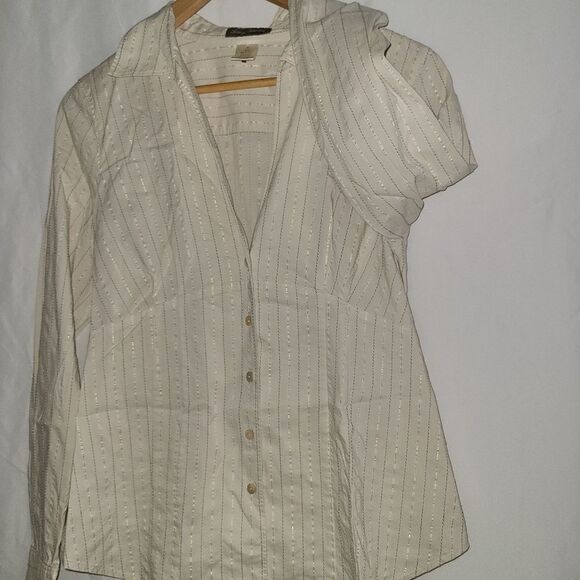 Tommy Bahama Long Sleeve  Button Blouse - Picture 4 of 5